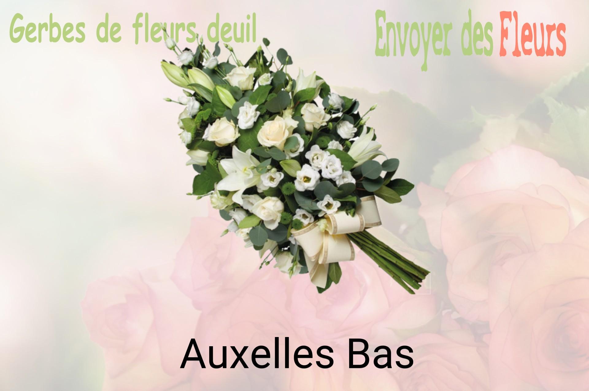 Gerbe de fleurs de deuil livrée à Auxelles-Bas